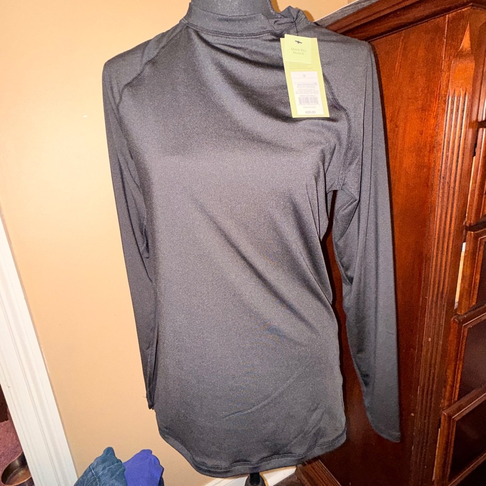Goodfellow & Co‎ Rashguard Mens Small Black NEW UPF 50+ Long Sleeve Slim Fit